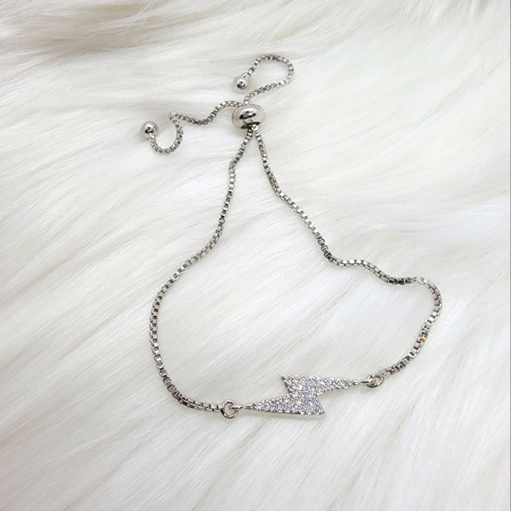 Silver Bolt Bracelet